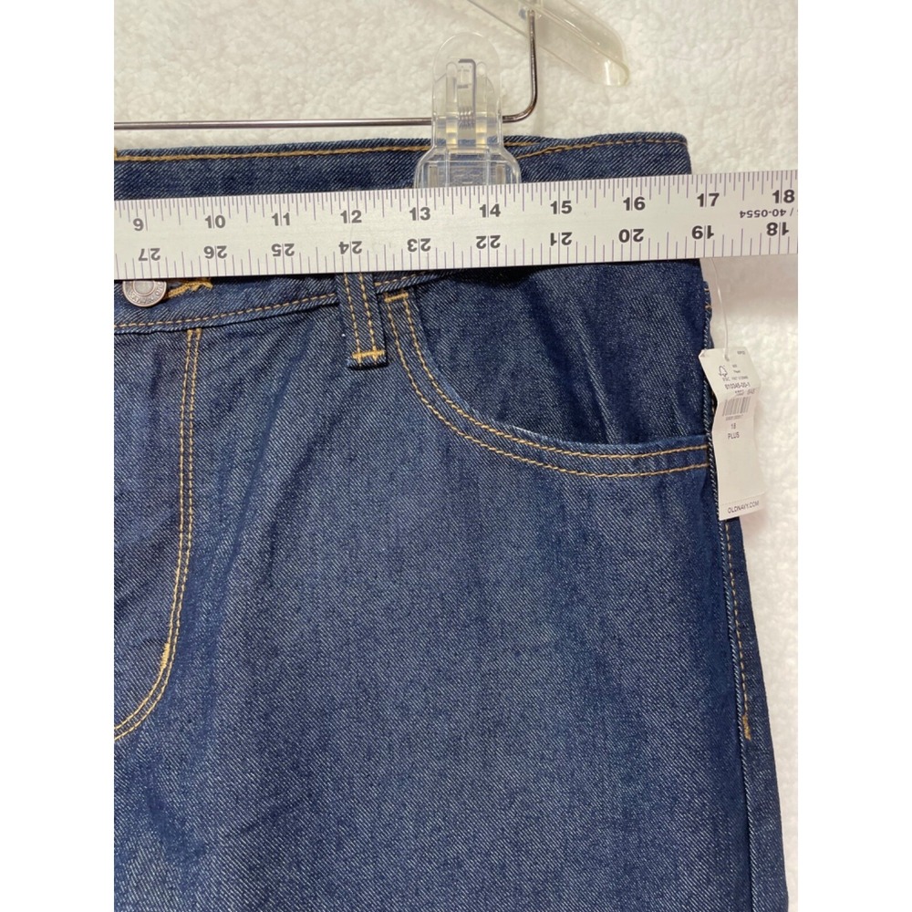 Old Navy Girls 18 Plus Straight AdjustableWaist Blue Jeans NWT - Picture 11 of 14